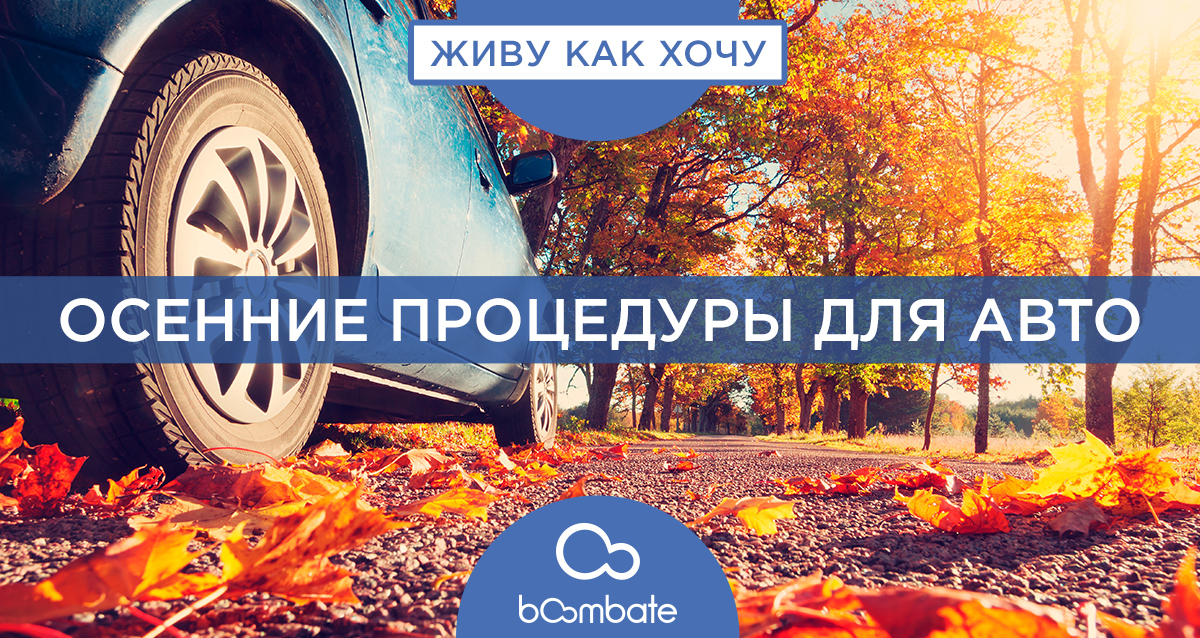 автомобиль осенью