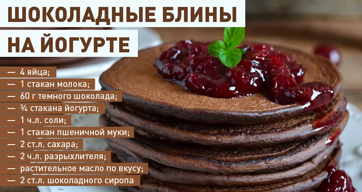 Рецепты вкусных блинов на йогурте